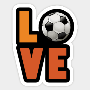 Girls soccer love t shirt for women teens tweens Sticker